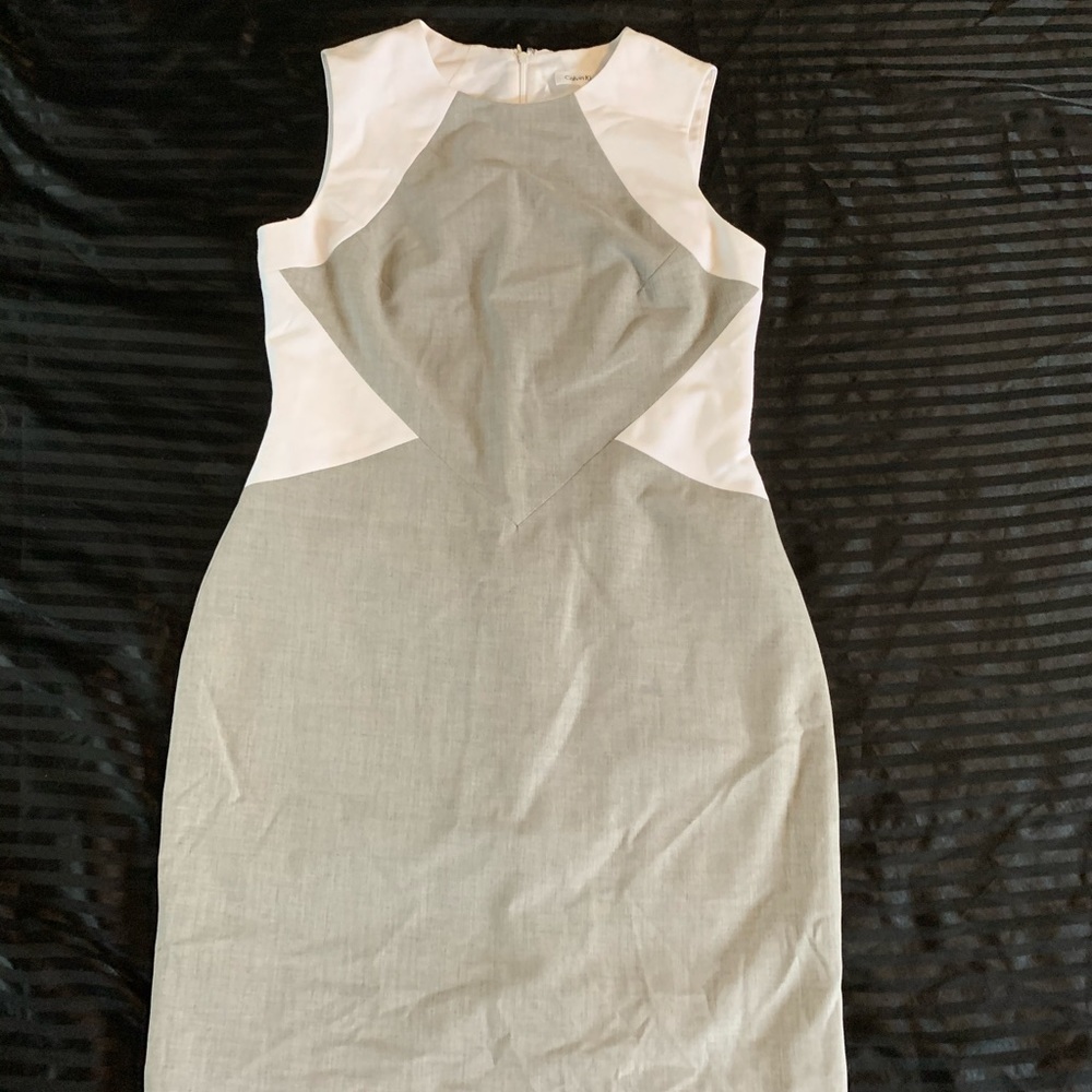 Calvin Klein color-block dress